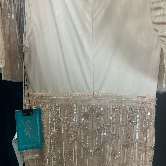 Mac Duggal 9064 NWT EMBELLISHED CAP SLEEVE FAUX WRAP TRUMPET GOWN - Picture 8 of 14